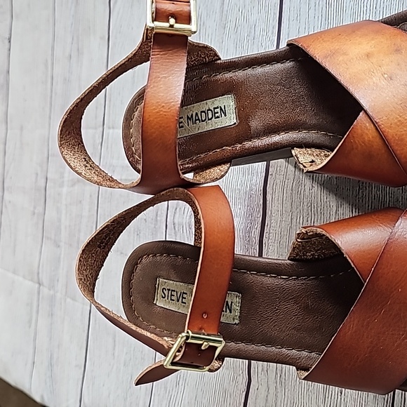 Steve Madden Petrina 8M platform sandals, brown - Picture 3 of 10